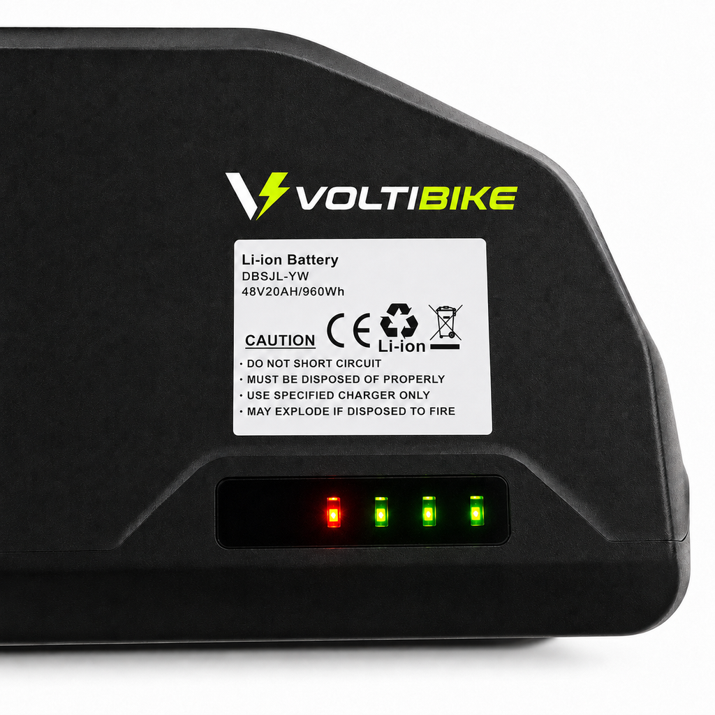 Batería Voltibike 48V 20Ah 960Wh con indicador de nivel de carga