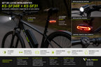 Kit de luces KS-SF34R y KS-SF31 instalado en bicicleta Voltibike