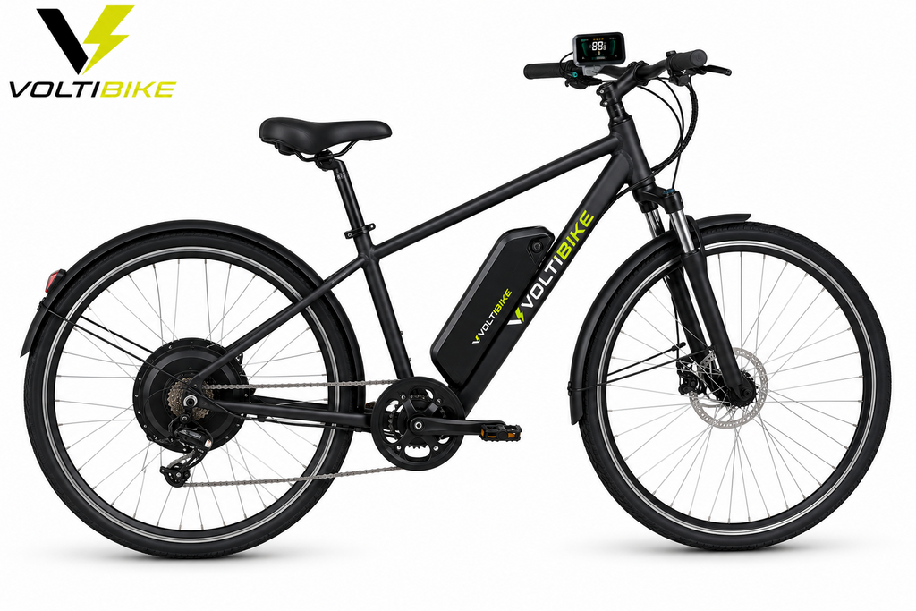 Bicicleta eléctrica Voltibike con motor hub trasero de 250W y batería