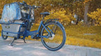 Bicicleta eléctrica cargo familiar AT006 Voltibike con cubierta para pasajeros