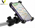 Soporte de celular Green Lyca G-1074 instalado en manillar de bicicleta