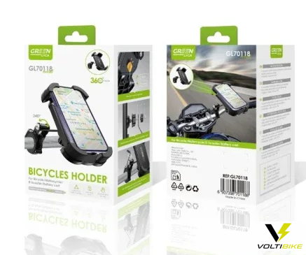 Empaque del soporte de celular Green Lyca GL70119 para bicicleta