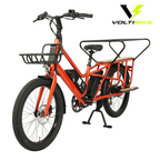 Bicicleta eléctrica cargo familiar AF2419 Voltibike en vista diagonal