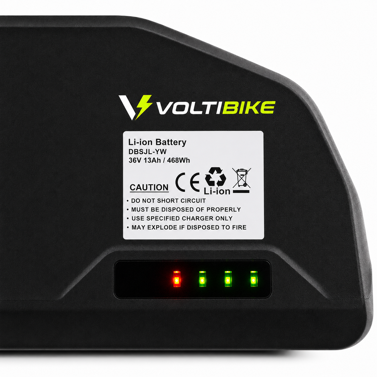 Batería Voltibike 36V 13Ah 468Wh con indicador de nivel de carga